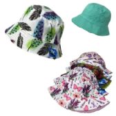 Bucket Hat Reversible With Prints And Pastel Colors