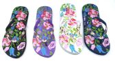 Wholesale Footwear Women's Floral Flip Flop