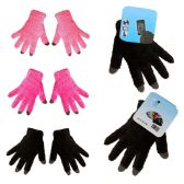 Unisex Wholesale Touch Gloves In 3 Assorted Colors