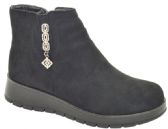 Wholesale Footwear Woman Comfortable Ankle Boots Color Black Size 5-10