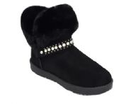 Wholesale Footwear Women Warm Winter Ankle Boots Color Black Size 5-10