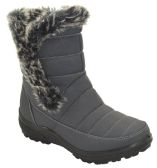 Wholesale Footwear Women Comfortable Winter Boots With Fur Lining Color Grey Size 5-10