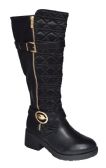 Wholesale Footwear Women's Comfortable High Boots Color Black Size 6-11