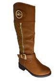Wholesale Footwear Women's Comfortable High Boots Lightweight Color Brown Size Assorted