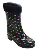 Wholesale Footwear Womens Rain Boots Specially Designed Lightweight Color Black Size 6-10
