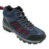 Wholesale Footwear Men's Ankle High Hiking Boots In Navy And Red