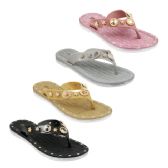 Wholesale Footwear Women's Rhinestone Glitter Crystal Slides