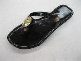 Wholesale Footwear Women Large Gem Crystal Summer Flip Flop Sandals