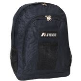Backpack With Front And Side Pockets In Navy