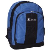 Backpack With Front And Side Pockets In Royal