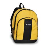 Backpack With Front And Side Pockets In Yellow
