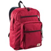 Multi Compartment Daypack With Laptop Pocket In Red
