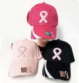 Pink Ribbon Breast Cancer Awareness Cap