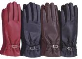 Women's Faux Leather Touch Screen Glove
