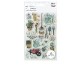 Momenta 25 Piece Garden Theme Clear Stamps