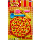 12pc Pizza Time Food Play Set On Blister Card