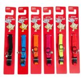 Cat Collar With Bells Adjustable Assorted Solid Colors