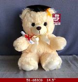 Graduation Cream Color Hug Bear