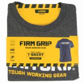 T-Shirt Large Short Sleeve Firm Grip 12pc Pdq