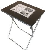 Black Wooden Folding Snack Table