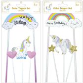 Birthday Unicorn Cake Topper