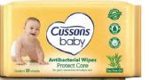 Cussons Baby Wipes 50 Count Antibacterial Protect Care