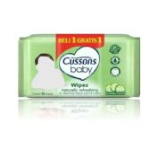 Cussons Baby Wipes 50 Count Naturally Refreshing