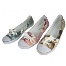 Wholesale Footwear Ladies' Canvas W/ Lace