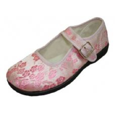 Wholesale Footwear Girl Brocade Maryjane Pink