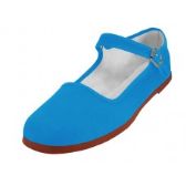 Women's Classic Cotton Mary Jane Shoes Turquoise Color Only