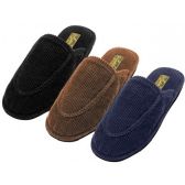 Wholesale Footwear Men's Cotton Corduroy Upper Close Toe House Slippers