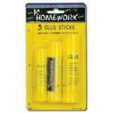 Glue Sticks - 3 Pack - 1 Ea - .28oz+.50oz+.75oz