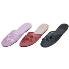 Wholesale Footwear Ladies House Slipper Black Only
