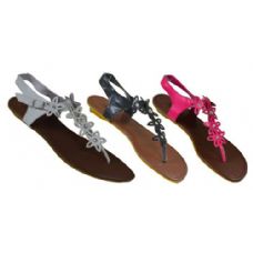 Wholesale Footwear Ladies Floral Strap Sandal
