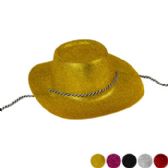 Cowboy Hat Glitter Plastic
