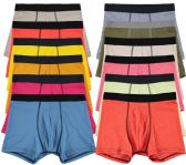 Yacht & Smith Mens 100% Cotton Boxer Brief Assorted Colors Size 3x