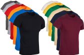Mens King Size Cotton Crew Neck Short Sleeve T-Shirts Irregular , Assorted Colors And Sizes 2345x