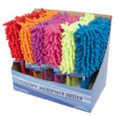 Duster Microfiber Telescopic Extend To 29in In 24pc Pdq6asst Colors Cleaning Label