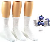 Men's White Athletic Crew Socks