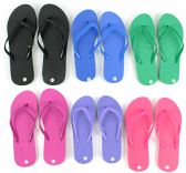 Wholesale Footwear Women's Flip Flops - Solid Colors