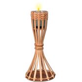 Tabletop Bamboo Torch Candle Included