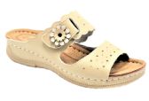 Wholesale Footwear Fashion Women Sandals Round Toe Color Beige Size 6-11