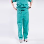 Ladies Green Medical Scrub Pants Size Medium