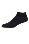 Men's Sport Quarter Ankle Sock In Black Size 10-13