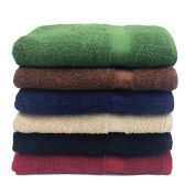 Monarch Solid Color Bath Towel Size 25x52 In Color Black
