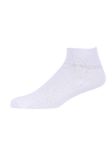 Men's Sport Quarter Ankle Sock In White Size 10-13